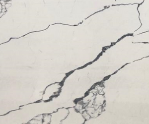 QM9301 CALACUTTA BLACK, All Quartz Master surfaces are easy to clean and maintain, and require minimal maintenance – there’s no need to seal or wax the surface.  Size: 127" x 64" (all slab sizes) Thickness: 1-1/4" or 3/4" Finishes: Polished