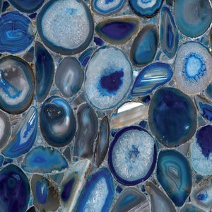 Natural quartz sample - GRANITE COLLECTIO / MC0300 BLUE AGATE CLASSIC