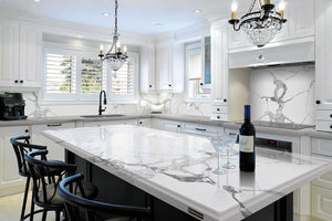 Image Title Nice, shiny, comfortable  and modern kitchen design by our company. We can design, fabricate and install your dreams kitchen.