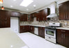 Beech Espresso (kitchen cabinet) Beech Espresso (kitchen cabinet)- white top and metallic handles