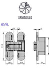Hidden Hinges For Interior Doors (INNOARMAD_HD) Hidden Hinges For Interior Doors (INNOARMAD_HD)