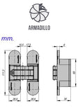Hidden Hinges For Interior Doors (INNOARMAD_HD) Hidden Hinges For Interior Doors (INNOARMAD_HD)