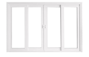 Image Title White Vinyl Double Patio Sliding Doors
