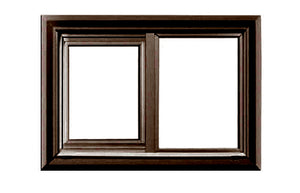 Horizontal Sliding Windows Bronze Color