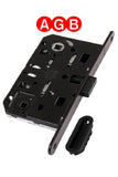 AGB magnet locks (Italy) AGB black magnet locks (Italy). The magnet locks vs regular locks: magnet locks' life time is 2 times longer, silently closes, new innovative technology, and doesn't hit the door frame.