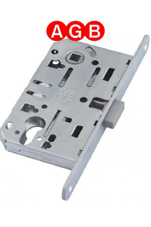 Image Title AGB chrome magnet locks (Italy) under the cylinder