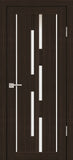 INDPS33WNW - Designed: Turin Alps Collection - Named : Raffaele Covanni Wenge melinga with white glass - PS33WNG - Named By Raffaele Cavinato- Regimental Profile Doors from Turin Alps Series