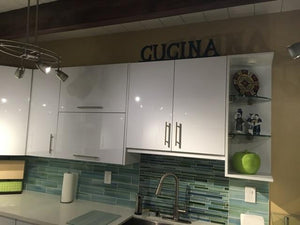 Image Title Nice, shiny, comfortable  and modern kitchen design by our company. We can design, fabricate and install your dreams kitchen.