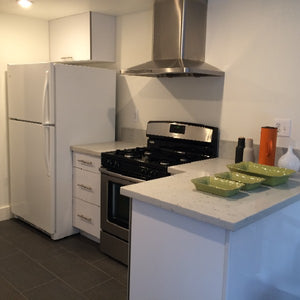 Image Title Nice, shiny, comfortable  and modern kitchen design by our company. We can design, fabricate and install your dreams kitchen.