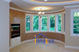 Picture Windows White Vinyl Picture Windows On Oval Hall