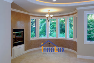 Image Title White Vinyl Picture Windows On Oval Hall