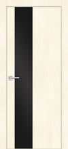 Modern interior door - Snow white with black tint  glass FX6SAW Marko de'Ferrero