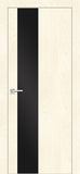 Modern interior door - Snow white with black tint glass FX6VAB Marko de'Ferrero