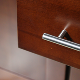 Beech Espresso (kitchen cabinet)- metallic handle 