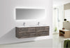 IVANNA-PRE Wall Mount Vanity with White Sink